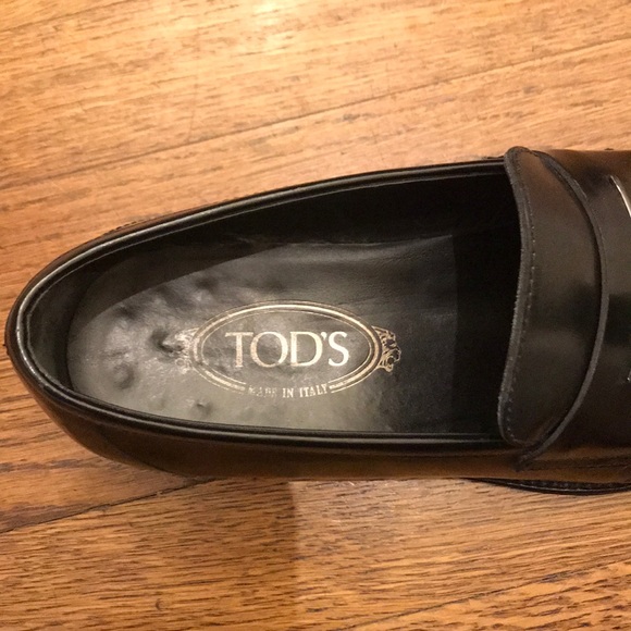 Tod’s Black Leather Loafers - Picture 3 of 5